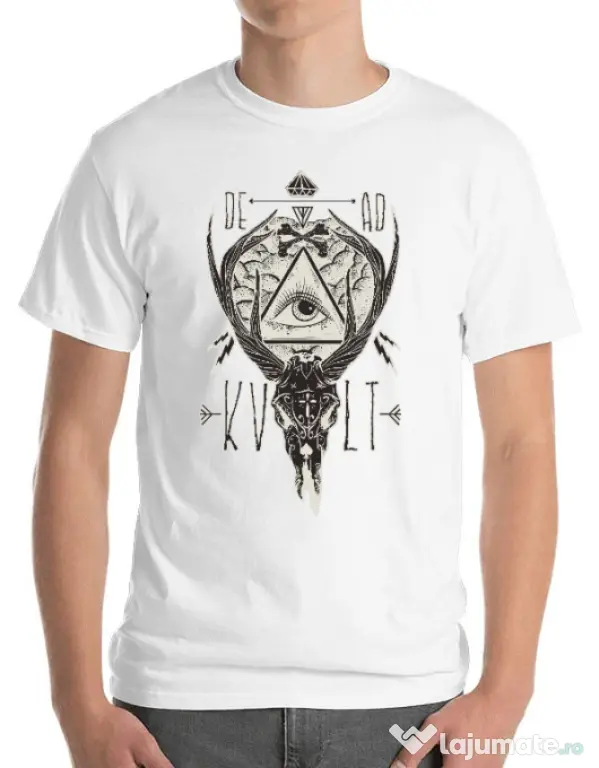 Tricou ADLER barbat Dead kult Alb