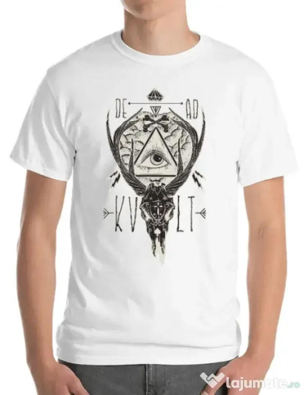 Tricou ADLER barbat Dead kult Alb