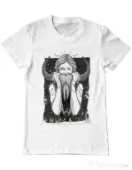 Tricou ADLER barbat The Daughters Of The Moon Alb