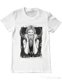 Tricou ADLER barbat The Daughters Of The Moon Alb