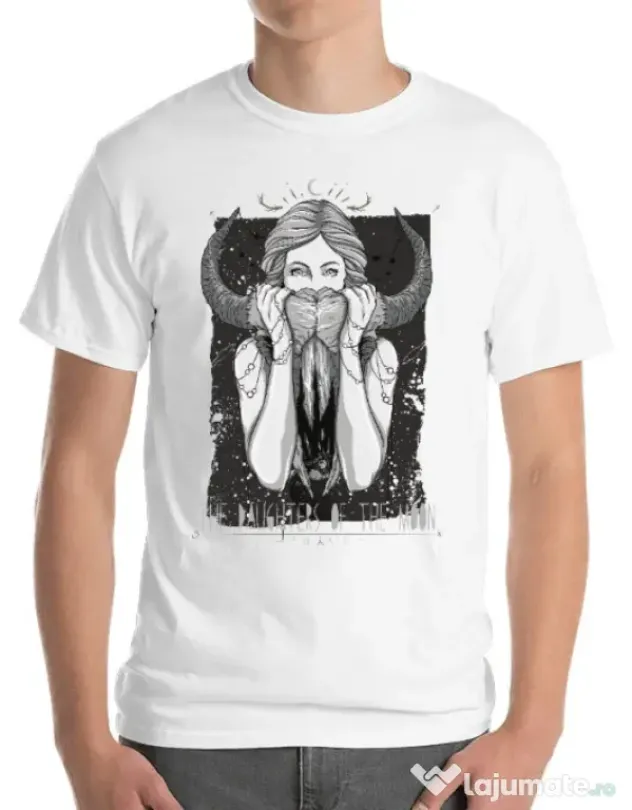 Tricou ADLER barbat The Daughters Of The Moon Alb