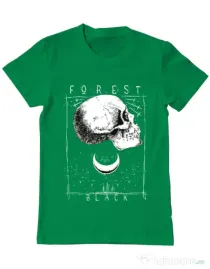 Tricou ADLER barbat Forest Black Verde mediu