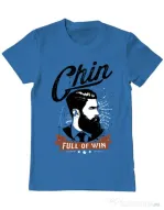 Tricou ADLER barbat Chin full of win Albastru azuriu