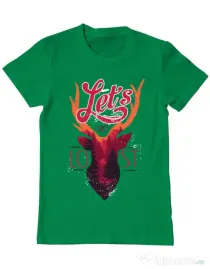 Tricou ADLER barbat Lets get lost Verde mediu