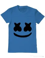 Tricou ADLER barbat Marshmello Albastru azuriu