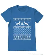Tricou ADLER barbat Ugly sweater Albastru azuriu