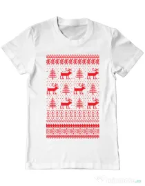 Tricou ADLER barbat Reindeers Alb