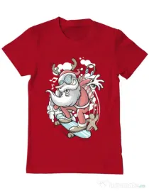 Tricou ADLER barbat Skater Santa Rosu