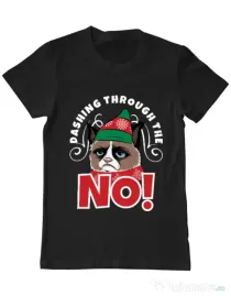 Tricou ADLER barbat Dashing through the no Negru