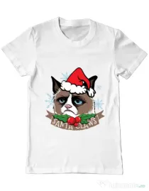Tricou ADLER barbat Santa Claws Alb