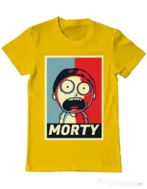 Tricou ADLER barbat Morty Galben