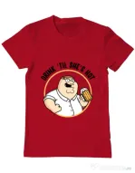 Tricou ADLER barbat Drink til she is hot Rosu