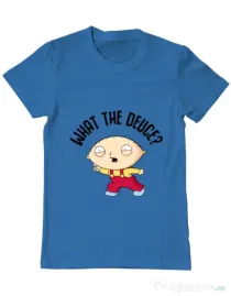 Tricou ADLER barbat What the deuce Albastru azuriu