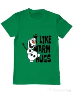 Tricou ADLER barbat I like warm hugs Verde mediu