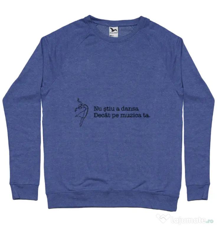 Bluza ADLER barbat Nu stiu a dansa Albastru melanj