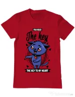 Tricou ADLER barbat You hold the key Rosu