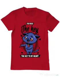 Tricou ADLER barbat You hold the key Rosu