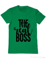 Tricou ADLER barbat The real boss Verde mediu