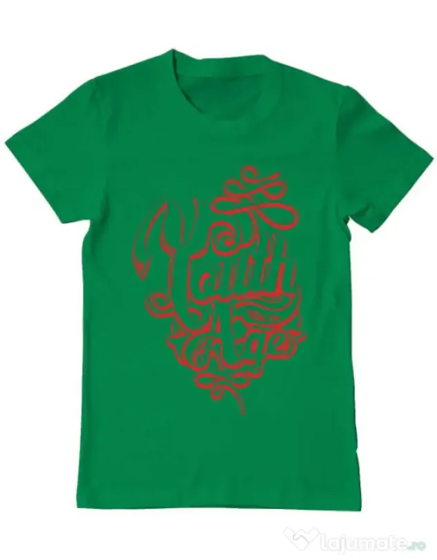 Tricou ADLER barbat Youth has no age Verde mediu