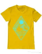 Tricou ADLER barbat Mountain Galben