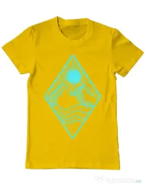 Tricou ADLER barbat Mountain Galben