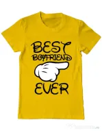 Tricou ADLER barbat Best boyfriend ever Galben