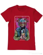 Tricou ADLER barbat Human milenial Rosu