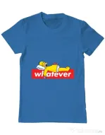 Tricou ADLER barbat Whatever Albastru azuriu
