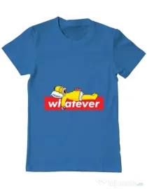 Tricou ADLER barbat Whatever Albastru azuriu