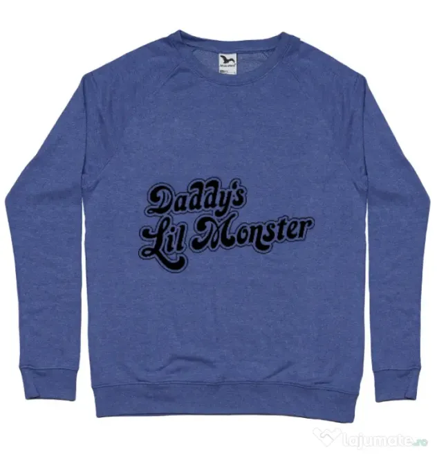 Bluza ADLER barbat Lil monster Albastru melanj