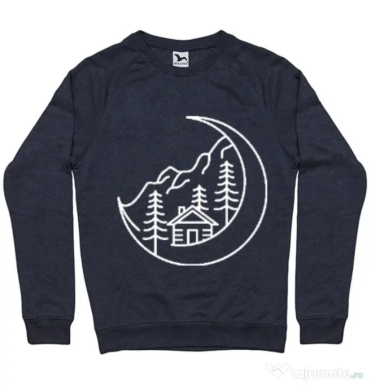 Bluza ADLER barbat Moon life Denim inchis