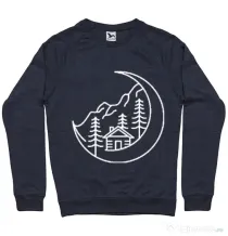 Bluza ADLER barbat Moon life Denim inchis