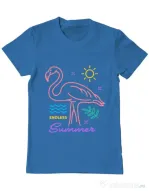 Tricou ADLER barbat Flamingo endless summer Albastru azuriu