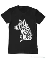 Tricou ADLER barbat In dog we trust Negru