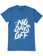 Tricou ADLER barbat No days off Albastru azuriu
