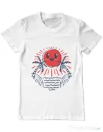 Tricou ADLER barbat Hello sunset Alb