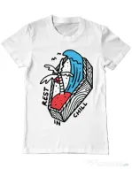 Tricou ADLER barbat Rest in chill Alb