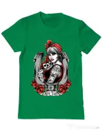 Tricou ADLER barbat Lady luck Verde mediu