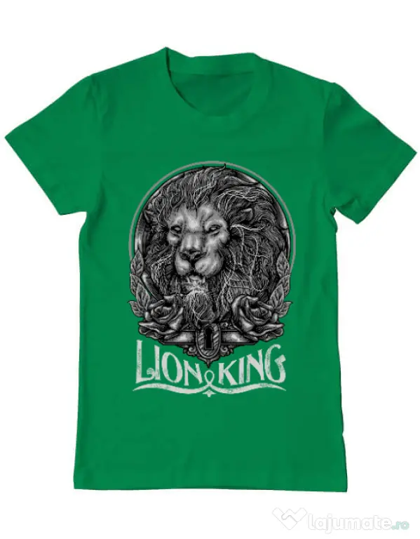 Tricou ADLER barbat Lion king Verde mediu