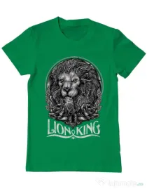 Tricou ADLER barbat Lion king Verde mediu