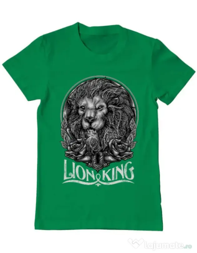 Tricou ADLER barbat Lion king Verde mediu