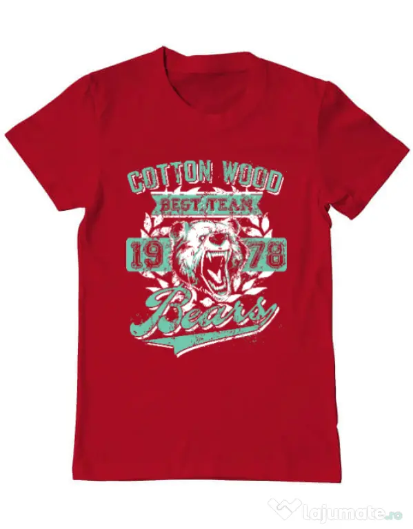 Tricou ADLER barbat Cotton wood Rosu