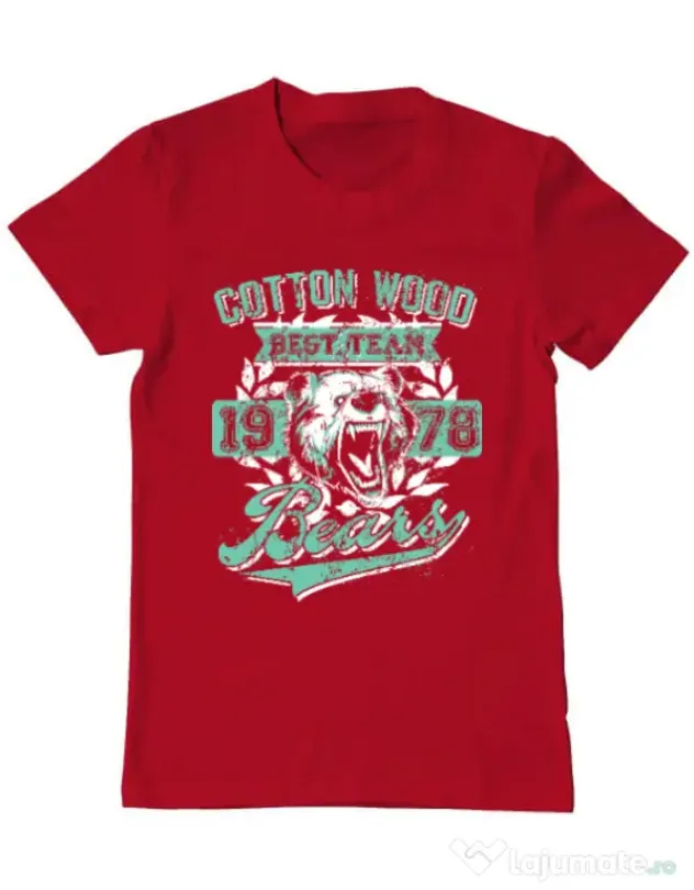 Tricou ADLER barbat Cotton wood Rosu