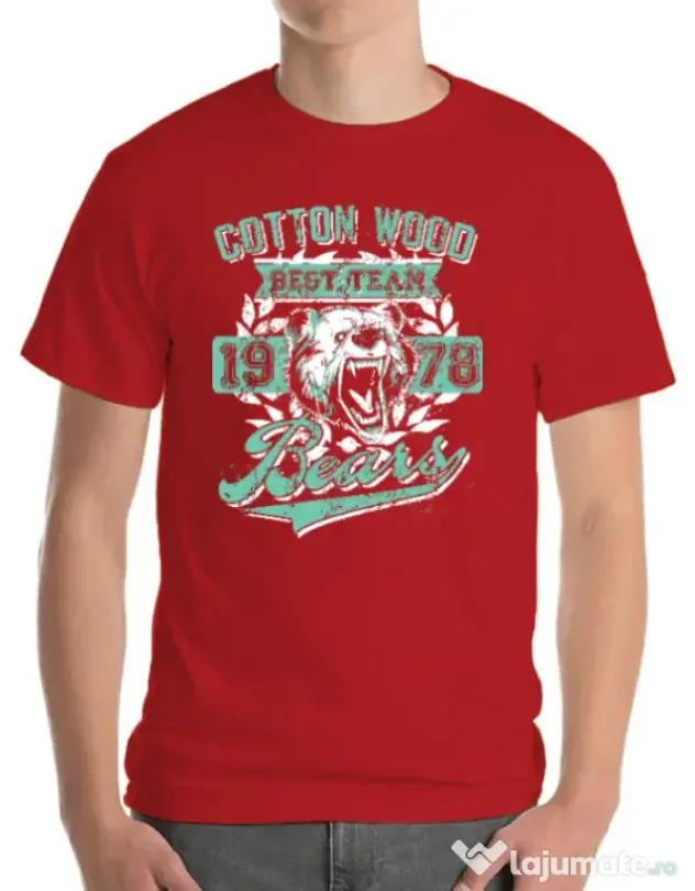 Tricou ADLER barbat Cotton wood Rosu