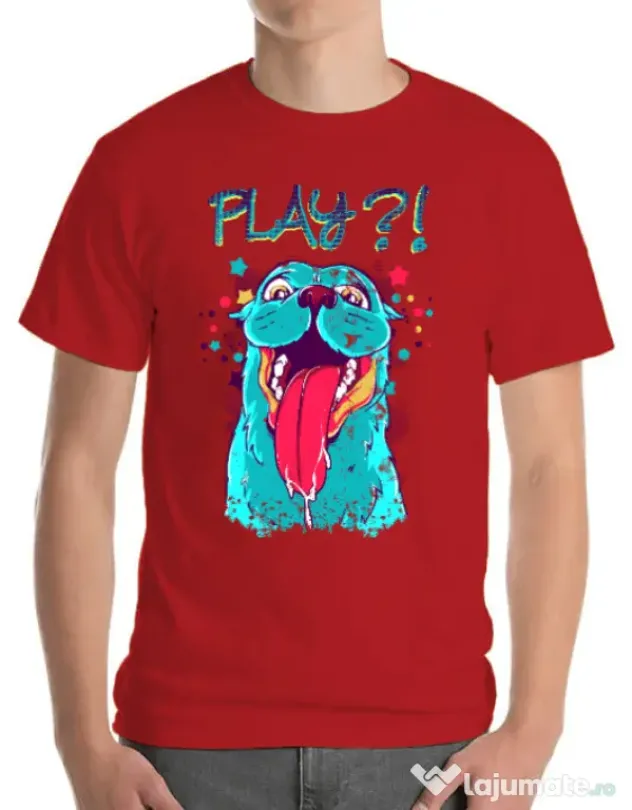 Tricou ADLER barbat Play Rosu