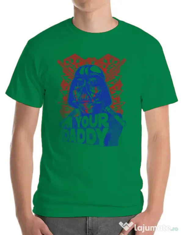 Tricou ADLER barbat Your daddy Verde mediu
