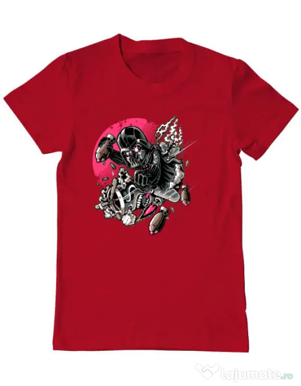 Tricou ADLER barbat Father attack Rosu