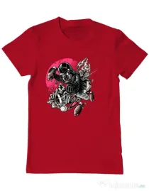 Tricou ADLER barbat Father attack Rosu