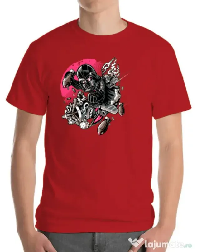 Tricou ADLER barbat Father attack Rosu
