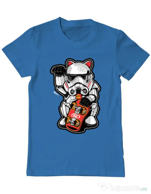 Tricou ADLER barbat Maneki trooper Albastru azuriu